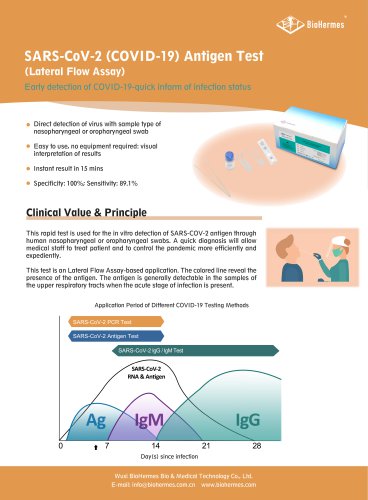 SARS-CoV-2 (COVID-19) Antigen Test (Lateral Flow Assay)