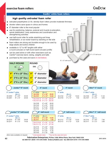 exercise foam rollers