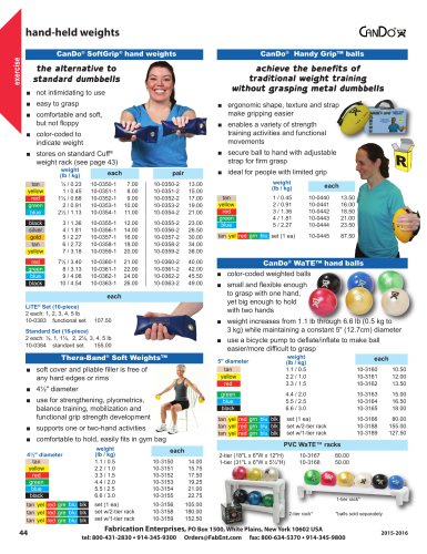 hand-held weights