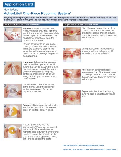 ActiveLife&reg; One-Piece Pouching System*