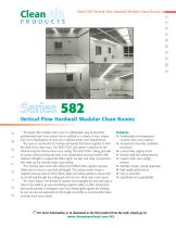 Series 582 V er tical Flow Hardwall Modular Clean Rooms - 1