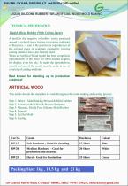 Liquid Silicone Resin for Artificial Wood Mold Making - 1