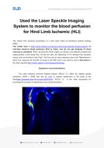 RWD Used the Laser Speckle Imaging System to monitor the blood perfusion for Hind Limb Ischemic (HLI) - 1