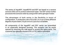 Water Purification System AquaRO² & EDI-4