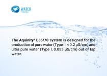 Water Purification System Aquinity² E35/70-3