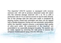 Water Purification System Aquinity² E35/70-4