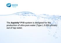 Water Purification System Aquinity² P10-3