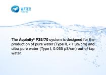 Water Purification System Aquinity² P35/70-3