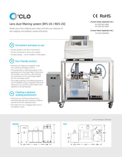 Lens dust filtering system O'CLO