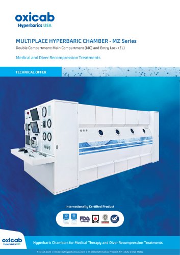 Multiplace Hyperbaric Chamber for Divers - MZ series