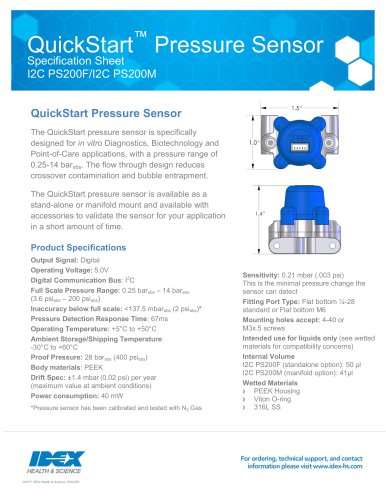 QuickStart™ Pressure Sensor