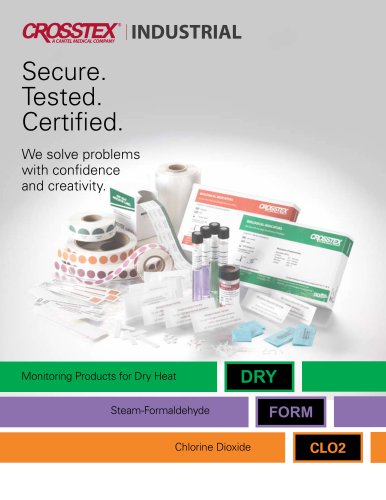 Monitoring Products for Dry Heat  Steam-Formaldehyde  Chlorine Dioxide