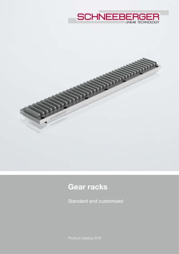 Gear racks Standard and customized