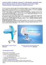 Laminar airflow ventilation systems in orthopaedic operating room