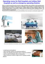 Operating rooms for field hospitals and military field hospitals - 1