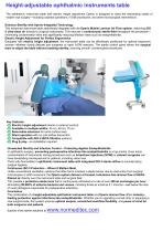 ophthalmic instrument table with electric height adjustment-1