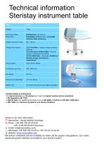 Surgical instrument table with height adjustment-4