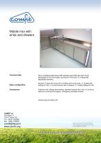 Mobile inox with sinks and drawers - 1