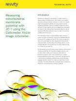Measuring mitochondrial membrane potential with JC-1 using the Cellometer Vision image cytometer.-1