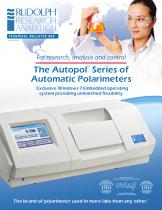 The Autopol ® Series of Automatic Polarimeters - 1