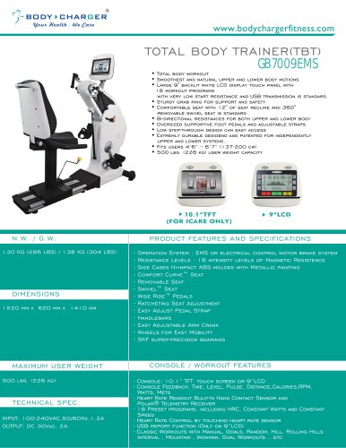 GB7009EMS Total Body Trainer Pro