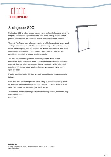 Sliding door SDC