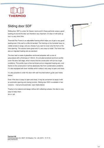 Sliding door SDF