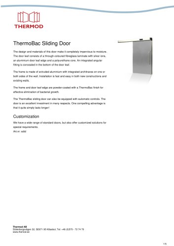 ThermoBac Sliding Door