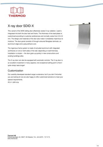 X-ray door SDID-X