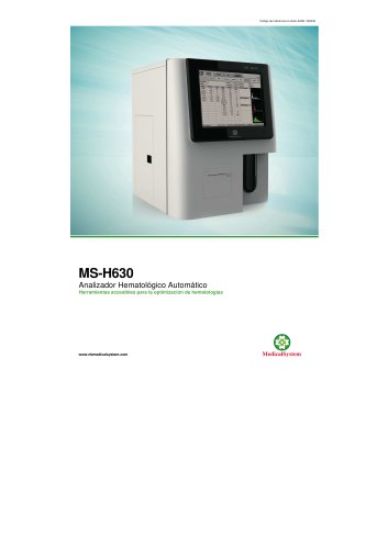 MS-H630 Auto Hematology Analyzer