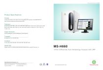 MS-H660 Auto Hematology Analyzer(with CRP)