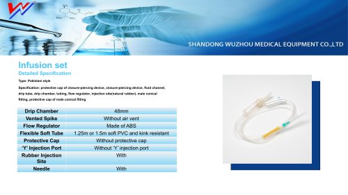 WUZHOU-Pakistani Infusion Set