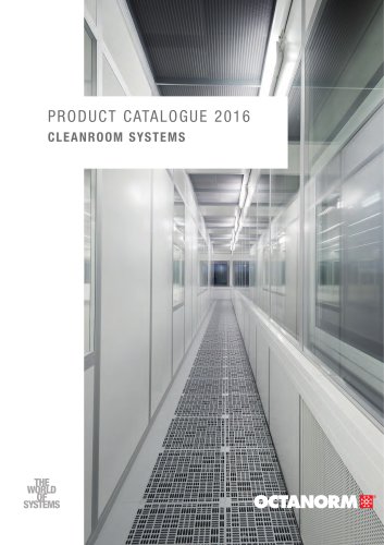 PRODUCT CATALOGUE 2016 CLEANROOM SYSTEMS