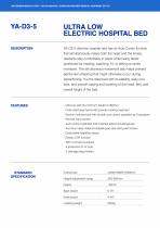 YA-D3-5 Electric Ultra Low Hospital Bed - 2