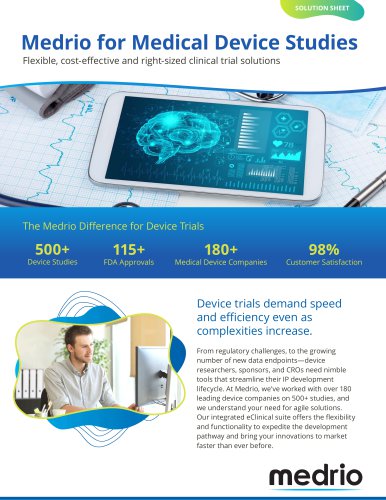 Medrio for Medical Device Studies