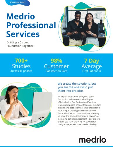 Medrio Professional Services