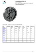 One Piece Plastic Wheel Assembly-1
