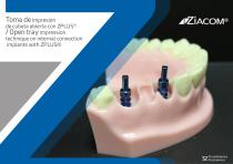 Open tray impression technique on internal connection  implants with ZPLUS®-1