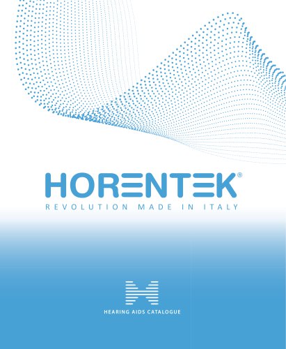 Catalog hearing aids Horentek