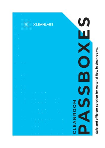 Kleanlabs clean room pass boxes