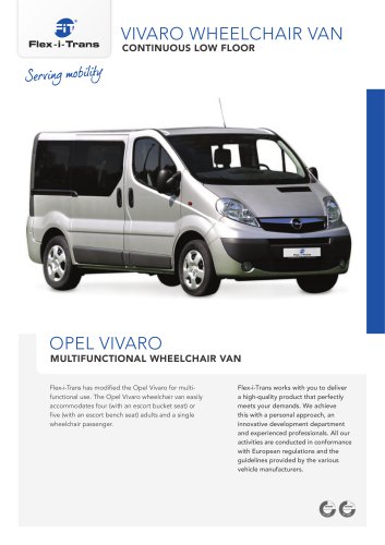 Vivaro Wheelchair van