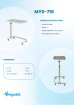 MYS-710 amortisör destekli yükseklik ayar sistemi DINING TABLE WITH ABS TOP-2