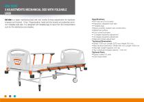 THREE ADJUSTMENT MECHANICAL BED WITH FOLDABLE LEGS - 1