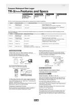 Compact Waterproof Data Logger TR-5i Series Features and Specs - 1