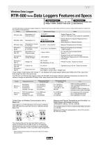 Wireless Data Logger RTR-500 Series Data Loggers Features and Specs - 1