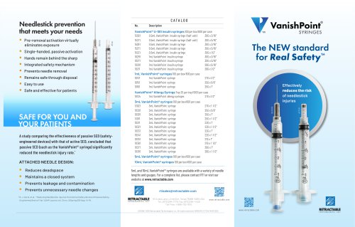 VanishPoint&reg; syringes