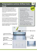 POLYPROPYLENE LAMINAR AIRFLOW FUME HOOD - 1