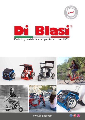 Mobility scooter and adult tricycle DI BLASI Brochure