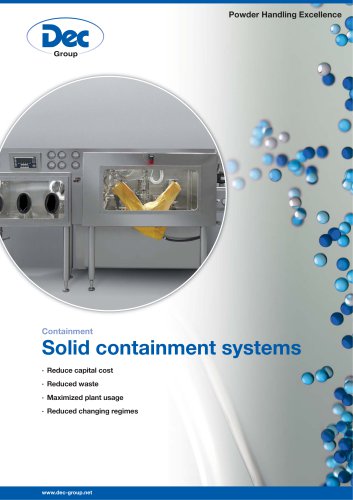 Solid containment systems