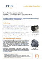 Beam Position Monitor Blocks Type SMA Coaxial Feedthrough Connectors-1